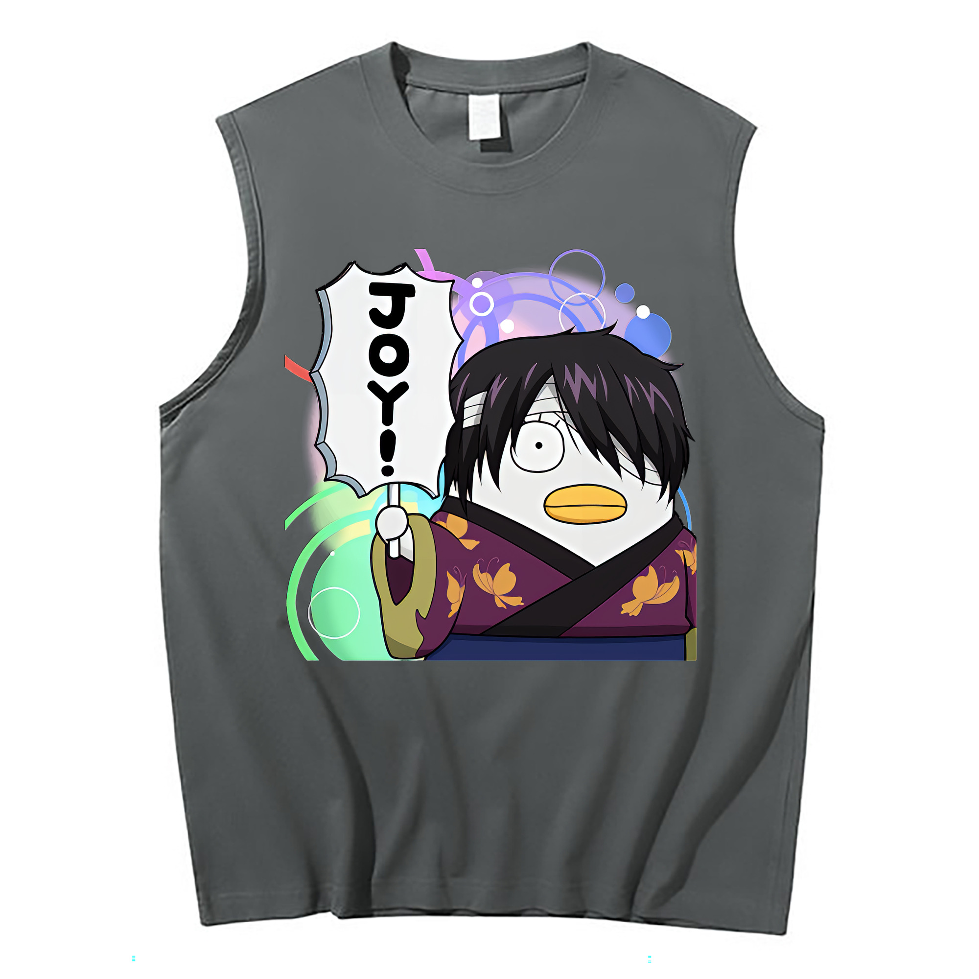 （画像用） ぎんたま 坂田銀時（さかたぎんとき） 神楽 志村新八（しむら しんぱち） GINTAMA Sakata Gintoki Kagura Shimura Shinpachi コットン100％タンクトップ（フロントプリント）